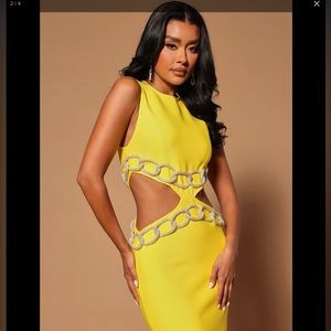 Nova Luxe , Yellow Dress Size Medium